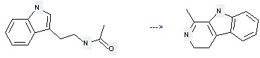 Acetamide,N-[2-(1H-indol-3-yl)ethyl]- can be used to produce 1-methyl-4,9-dihydro-3H-b-carboline